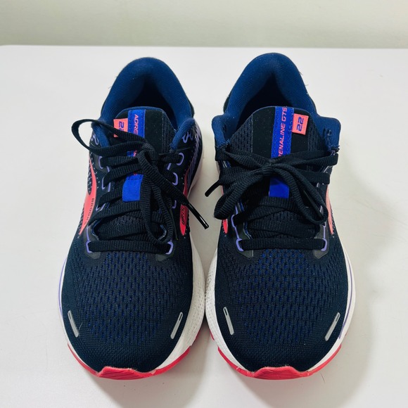 Brooks Adrenaline GTS 22 Black/Purple/Pink 1203531B080 Women Running Shoes 6.5 - Picture 4 of 10